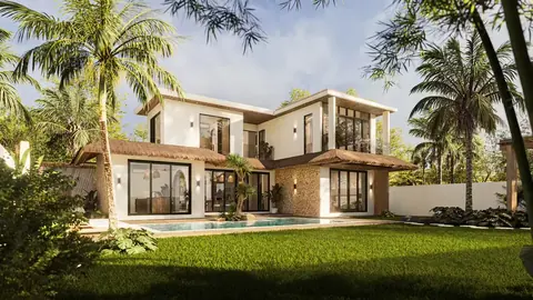 Custom villa architecture in Bali with Balimmo, design optimized for rental